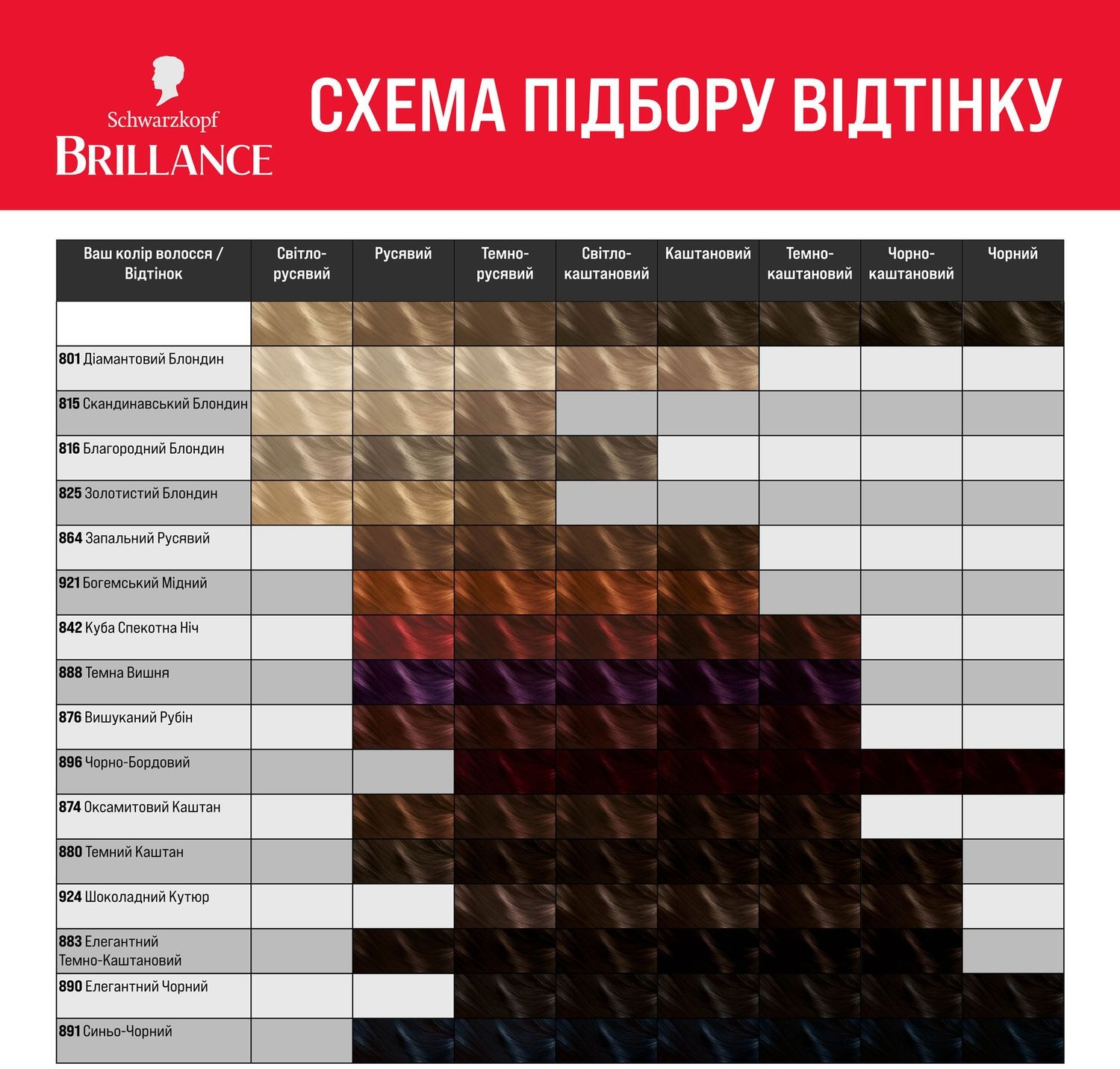 Фарба для волосся Brillance 869 Горіховий кутюрфото