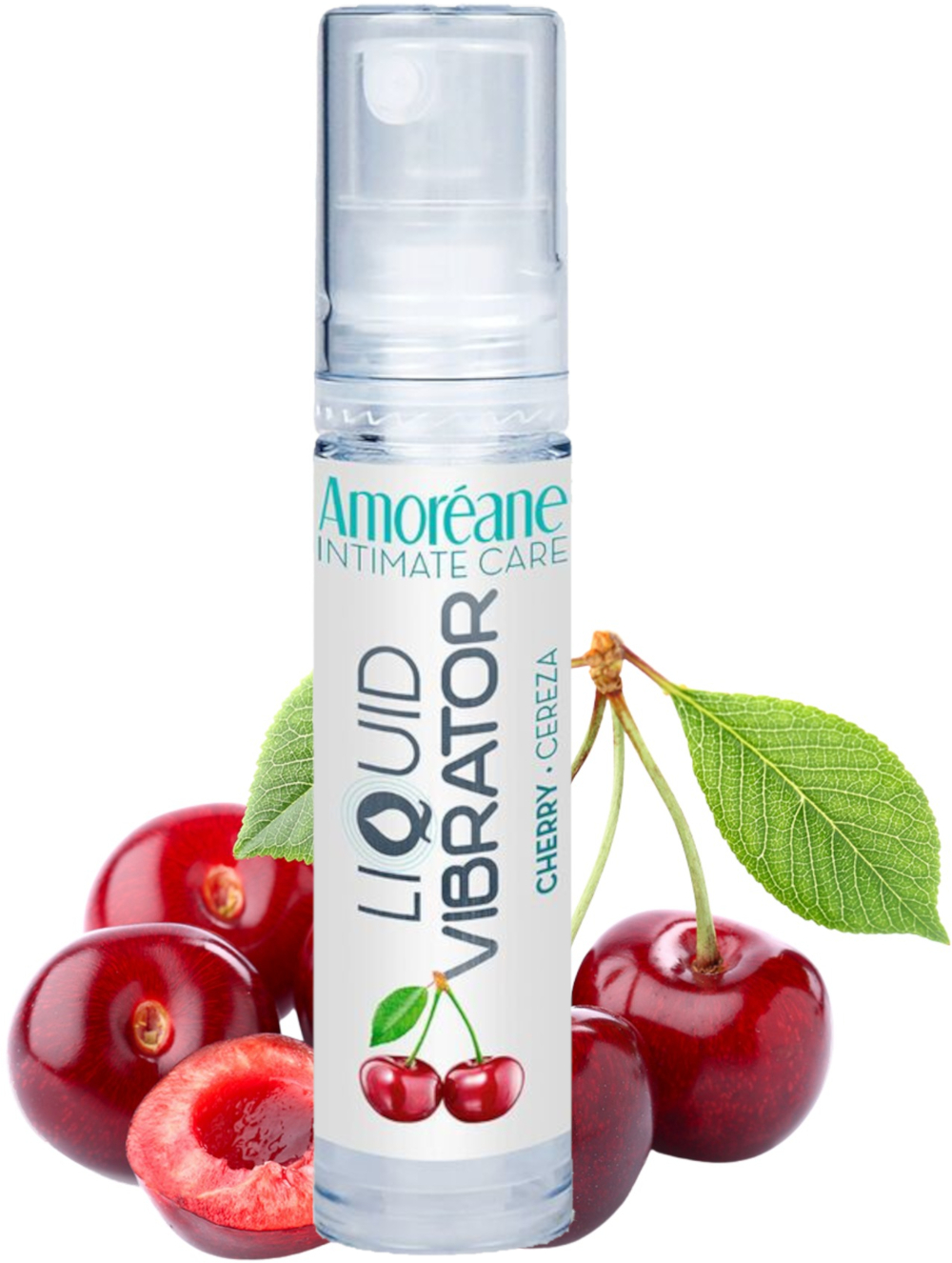 Жидкий вибратор Amoreane с ароматом вишни 10 мл фото 2