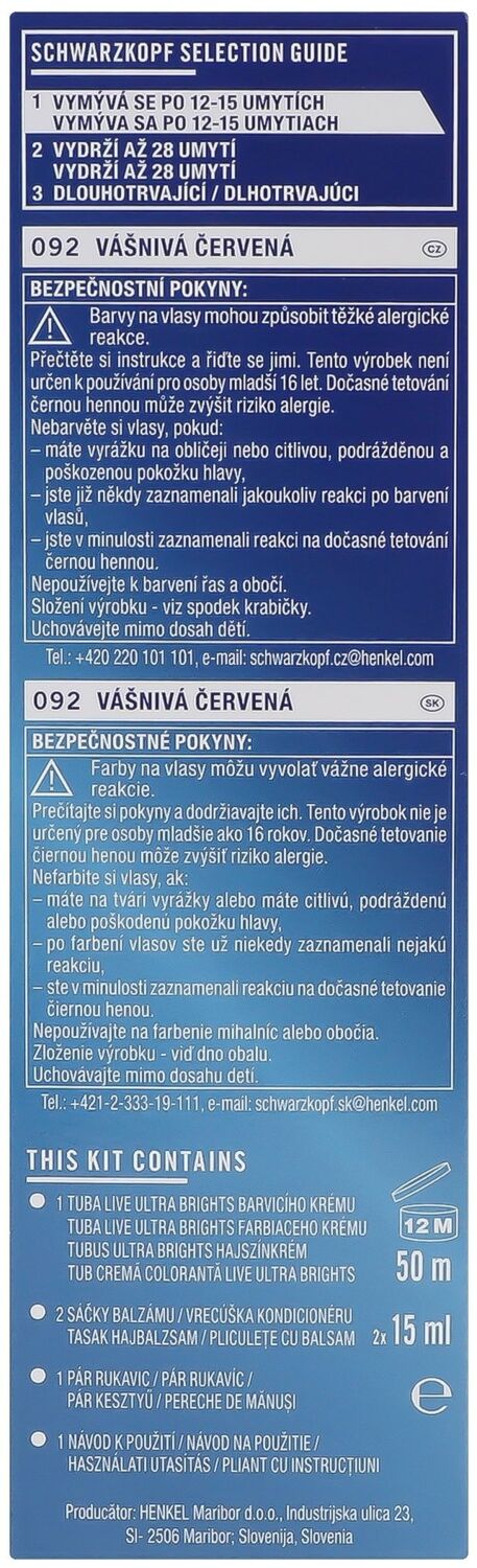Крем-фарба для волосся напівстійка Live 092 Перчик чіліфото