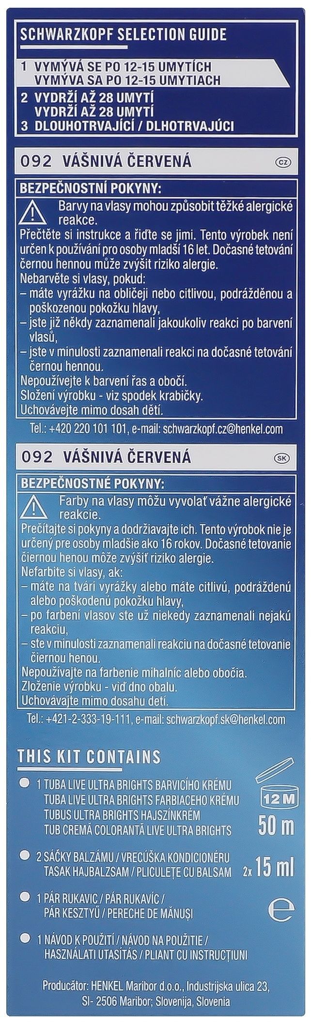Крем-фарба для волосся напівстійка Live 092 Перчик чіліфото10
