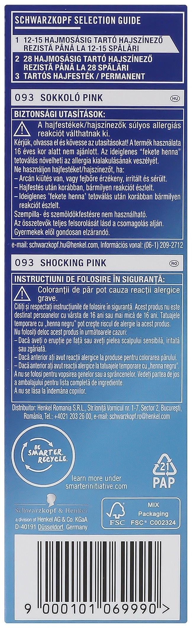 Крем-фарба для волосся напівстійка Live 093 Шокуючий рожевийфото9