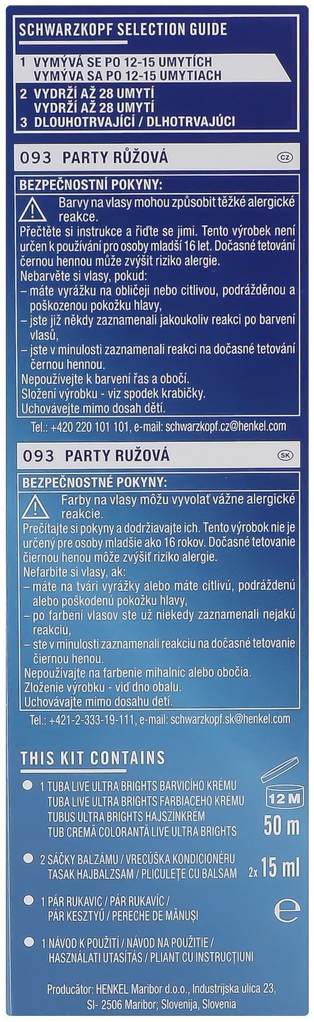Крем-фарба для волосся напівстійка Live 093 Шокуючий рожевийфото10