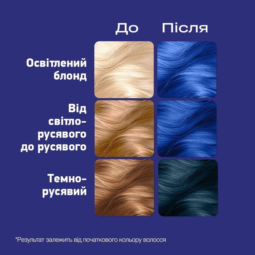 Крем-фарба для волосся напівстійка Live 095 Яскравий ультрамаринфото3