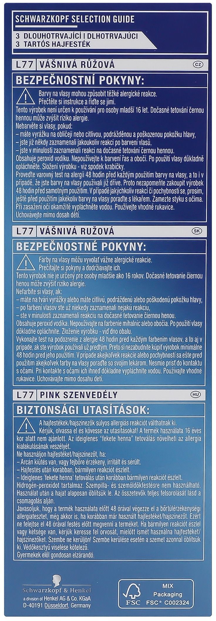 Крем-фарба для волосся Live L77 Освітлення і колір Рожева фуксіяфото10