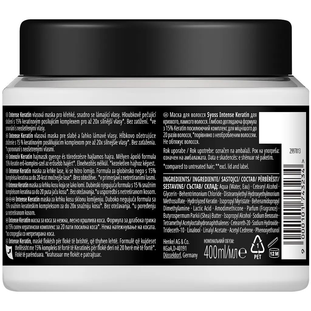Маска для волосся Syoss Keratin 400 млфото
