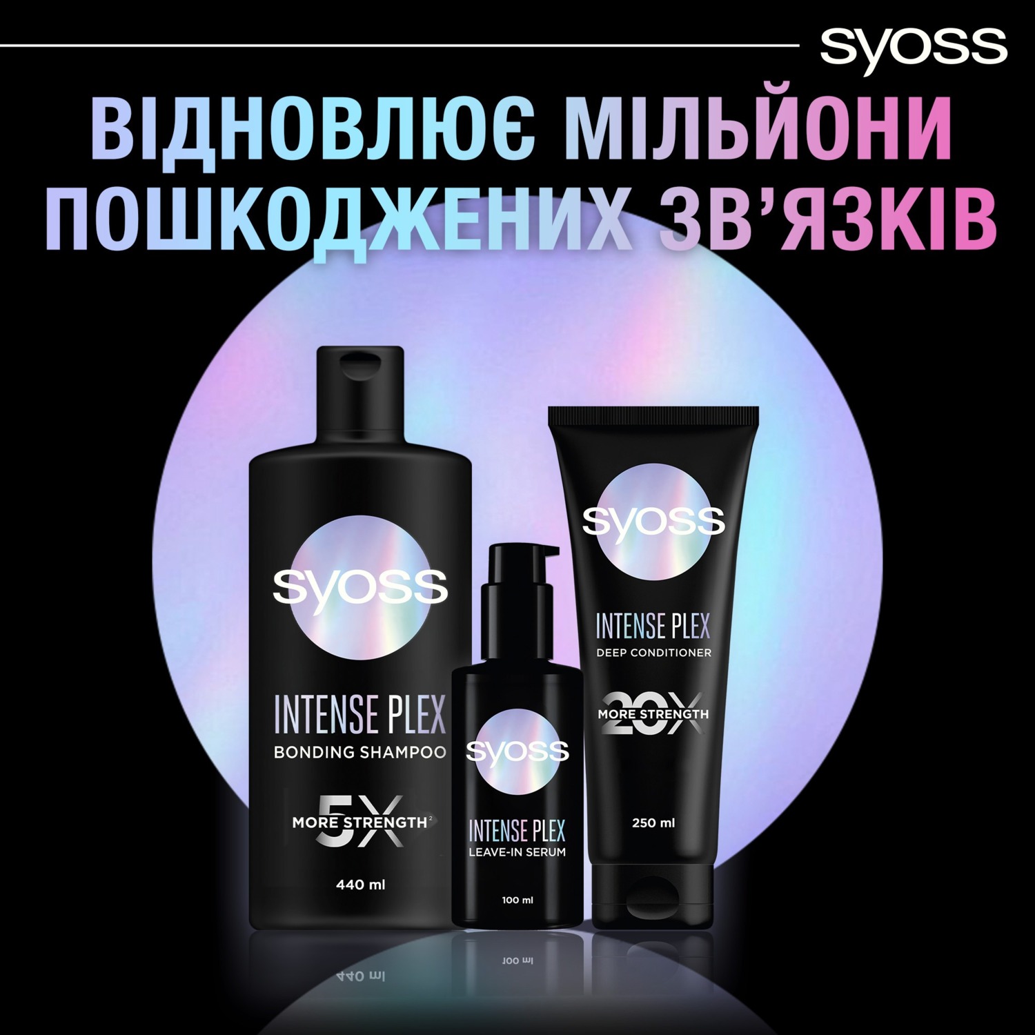 Незмивна сироватка Syoss Intense Plex 100 млфото