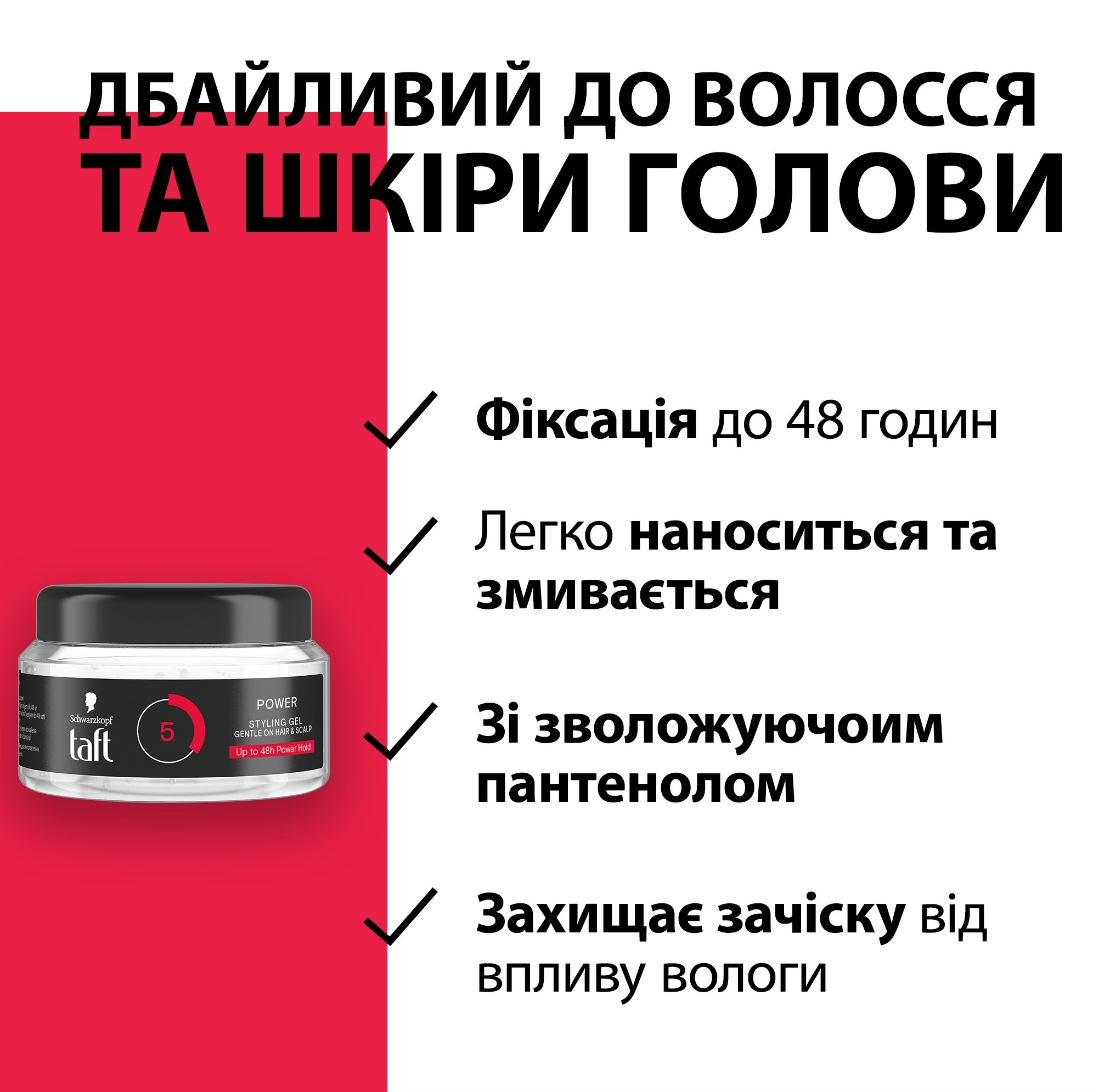Гель для укладання Taft Power 250 млфото4