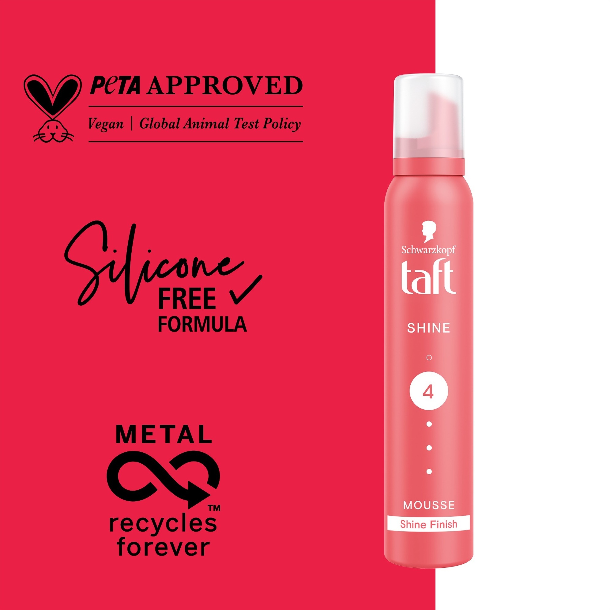 Мусс для укладки волос Taft Shine 4 200 мл фото 5