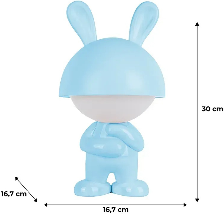 Світильник-нічник Kite LED з акумулятором Dreamy Bunny, блакитний (k25-315-1-3)фото3