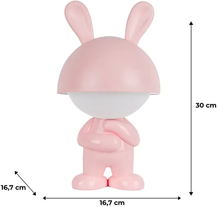 Світильник-нічник Kite LED з акумулятором Dreamy Bunny, рожевий (k25-315-1-2)фото3