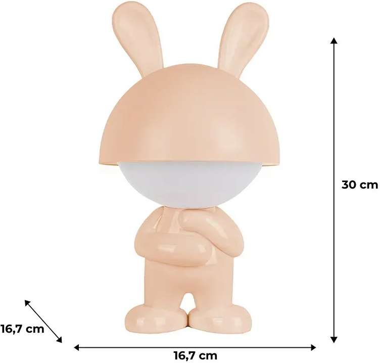 Світильник-нічник Kite LED з акумулятором Dreamy Bunny,персиковий (k25-315-1-4)фото3