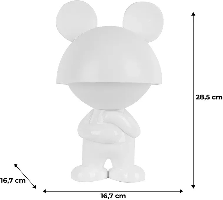 Світильник-нічник Kite LED з акумулятором Dreamy Mouse, білий (k25-315-2-1)фото3