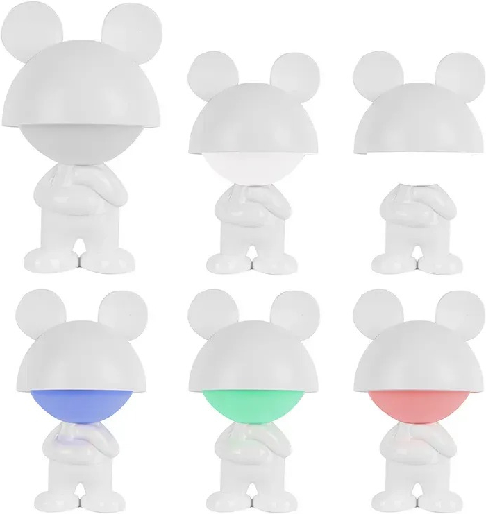 Світильник-нічник Kite LED з акумулятором Dreamy Mouse, білий (k25-315-2-1)фото4