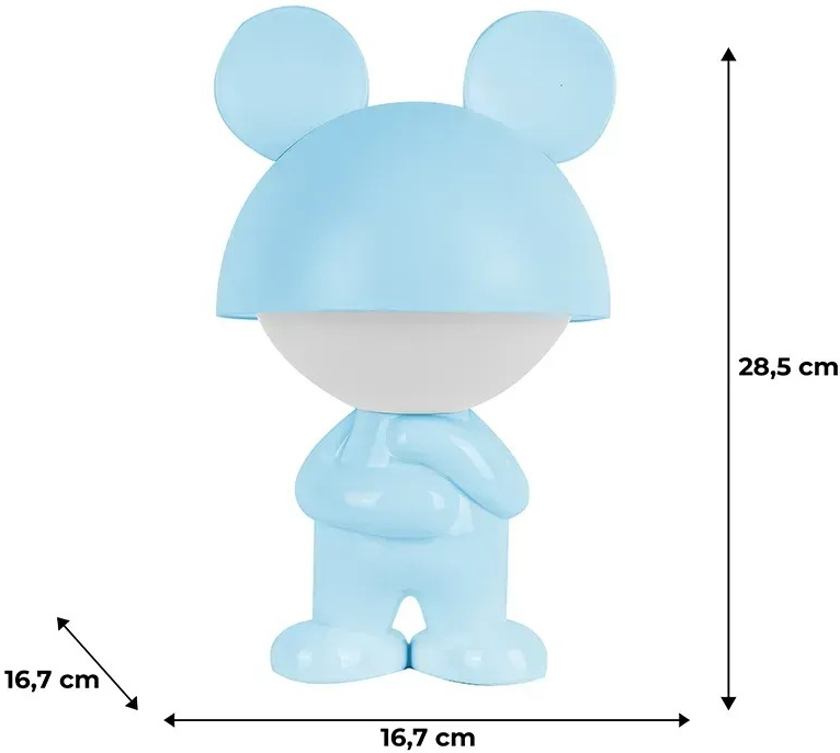 Світильник-нічник Kite LED з акумулятором Dreamy Mouse, блакитний (k25-315-2-3)фото3