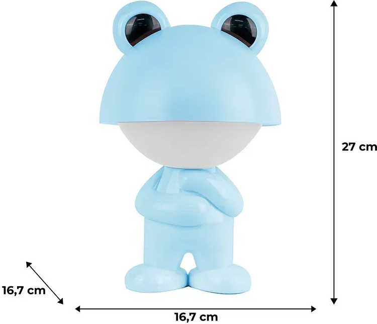 Світильник-нічник Kite LED з акумулятором Dreamy Froggy, блакитний (k25-315-3-3)фото3