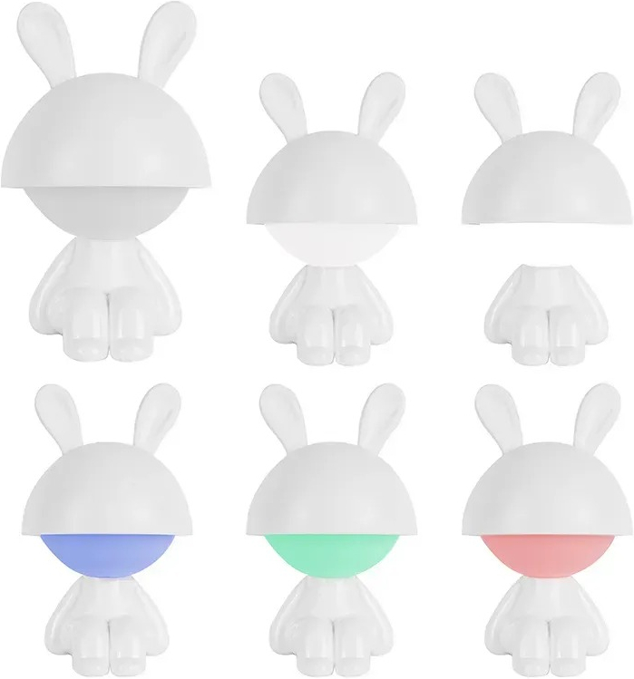 Світильник-нічник Kite LED з акумулятором Cute Bunny, білий (k25-316-1-1)фото4