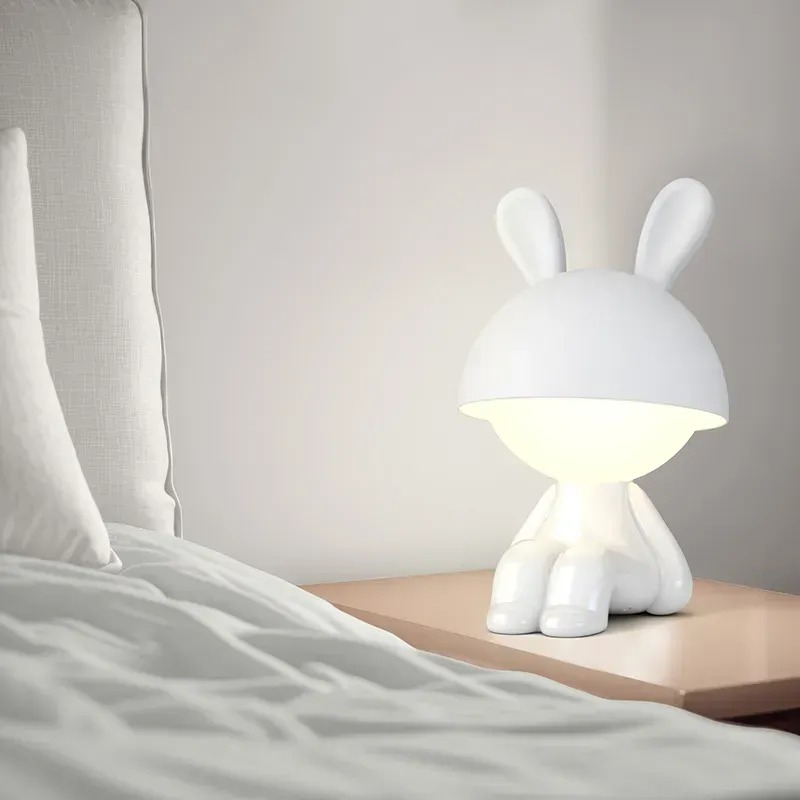Світильник-нічник Kite LED з акумулятором Cute Bunny, білий (k25-316-1-1)фото5