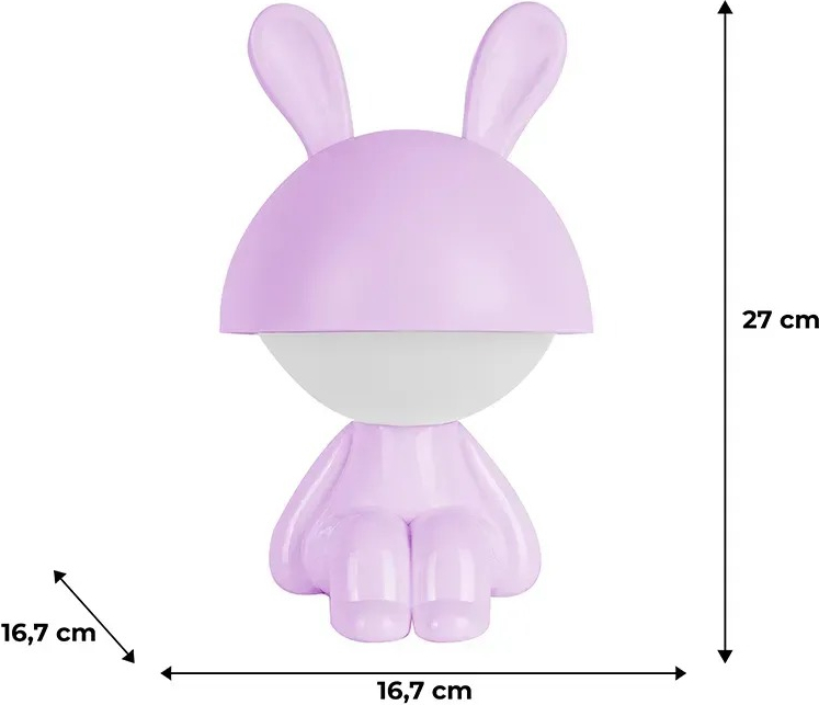 Світильник-нічник Kite LED з акумулятором Cute Bunny,фіолетовий (k25-316-1-5)фото3