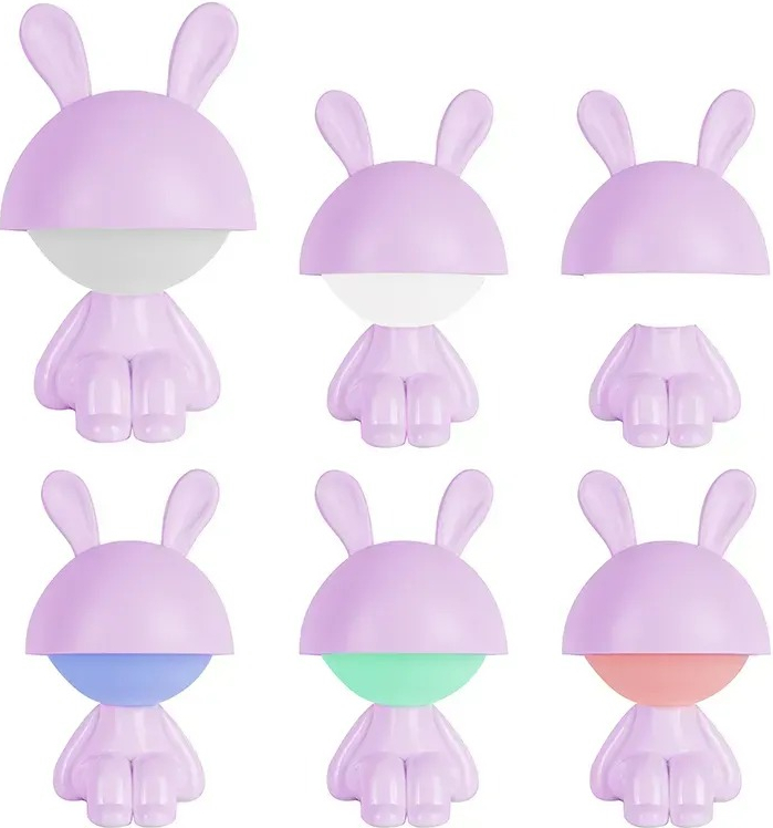 Світильник-нічник Kite LED з акумулятором Cute Bunny,фіолетовий (k25-316-1-5)фото4