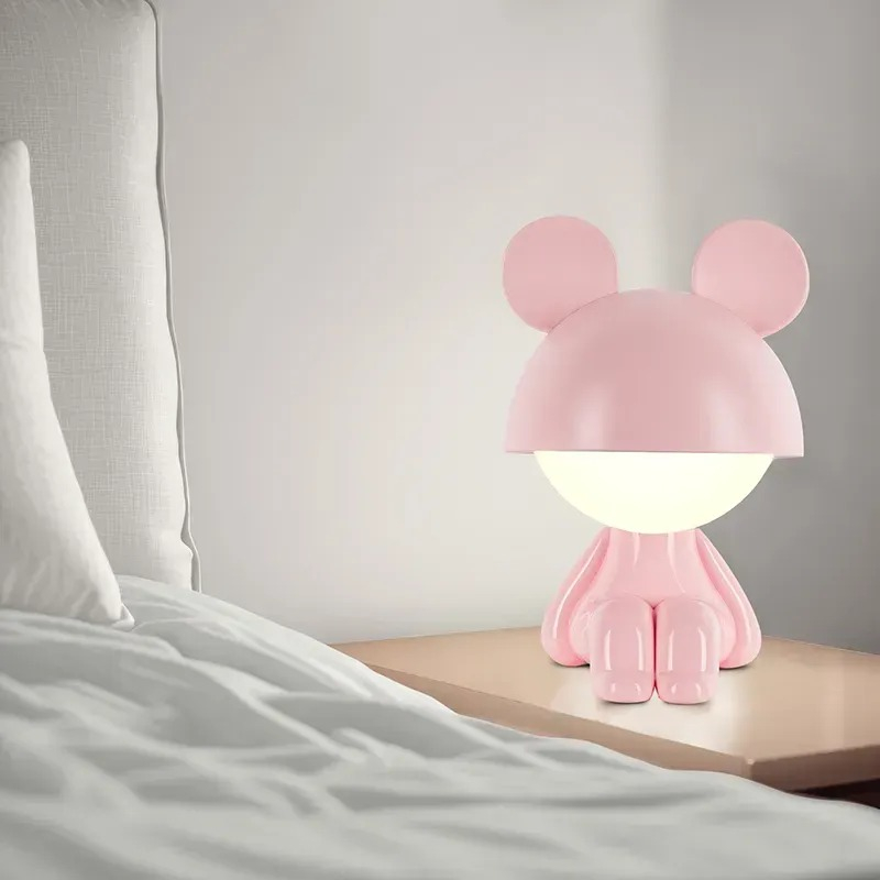 Світильник-нічник Kite LED з акумулятором Cute Mouse, рожевий (k25-316-2-2)фото5