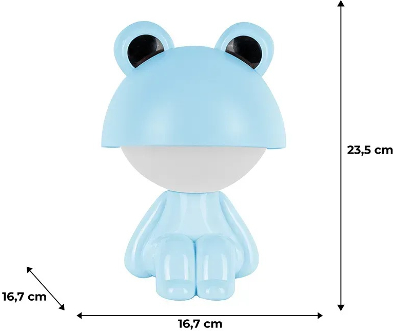 Світильник-нічник Kite LED з акумулят. Cute Froggy, блакитний (k25-316-3-3)фото3