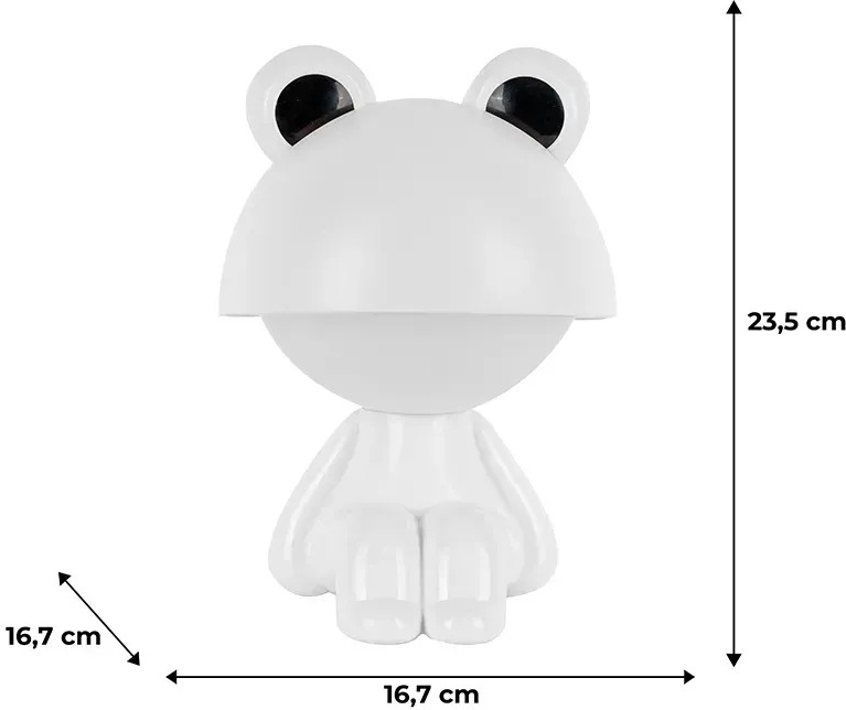 Світильник-нічник Kite LED з акумулятором Cute Froggy, білий (k25-316-3-1)фото3