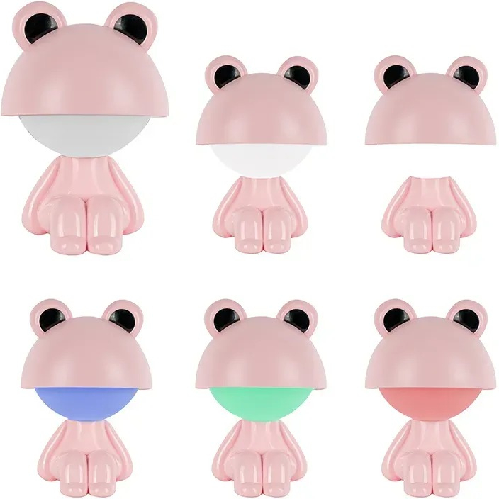 Світильник-нічник Kite LED з акумулятором Cute Froggy, рожевий (k25-316-3-2)фото4
