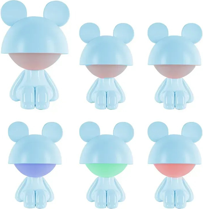 Світильник-нічник Kite LED з акумулятором Cute Mouse, блакитний (k25-316-2-3)фото4