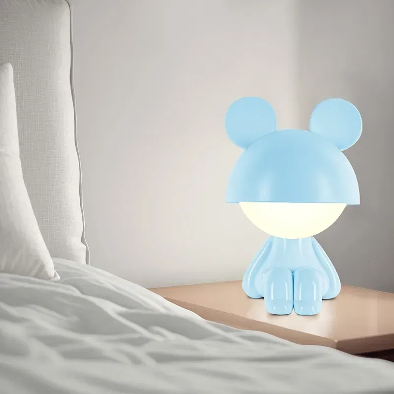 Світильник-нічник Kite LED з акумулятором Cute Mouse, блакитний (k25-316-2-3)фото5