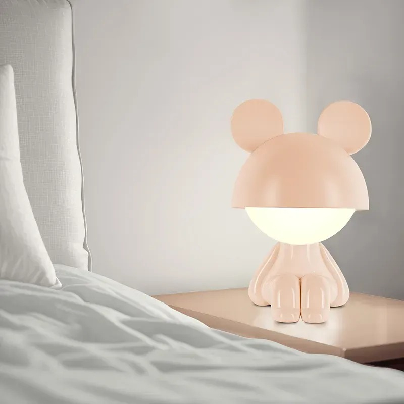 Світильник-нічник Kite LED з акумулятором Cute Mouse,персиковий (k25-316-2-4)фото5