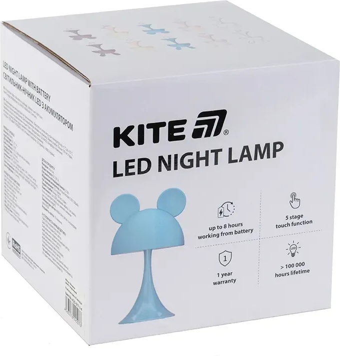 Світильник-нічник Kite LED з акумулятором Simple Mouse, білий (k25-317-2-1)фото6