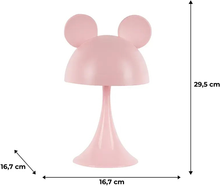 Світильник-нічник Kite LED з акумулятором Simple Mouse, рожевий (k25-317-2-2)фото3