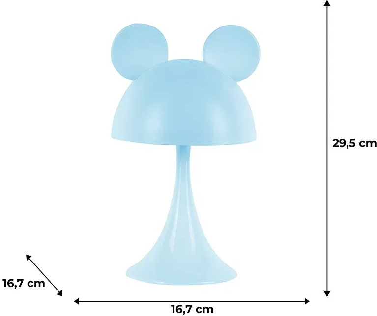 Світильник-нічник Kite LED з акумулятором Simple Mouse, блакитний (k25-317-2-3)фото3