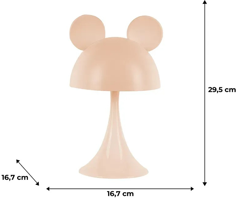 Світильник-нічник Kite LED з акумулятором Simple Mouse,персиковий (k25-317-2-4)фото3