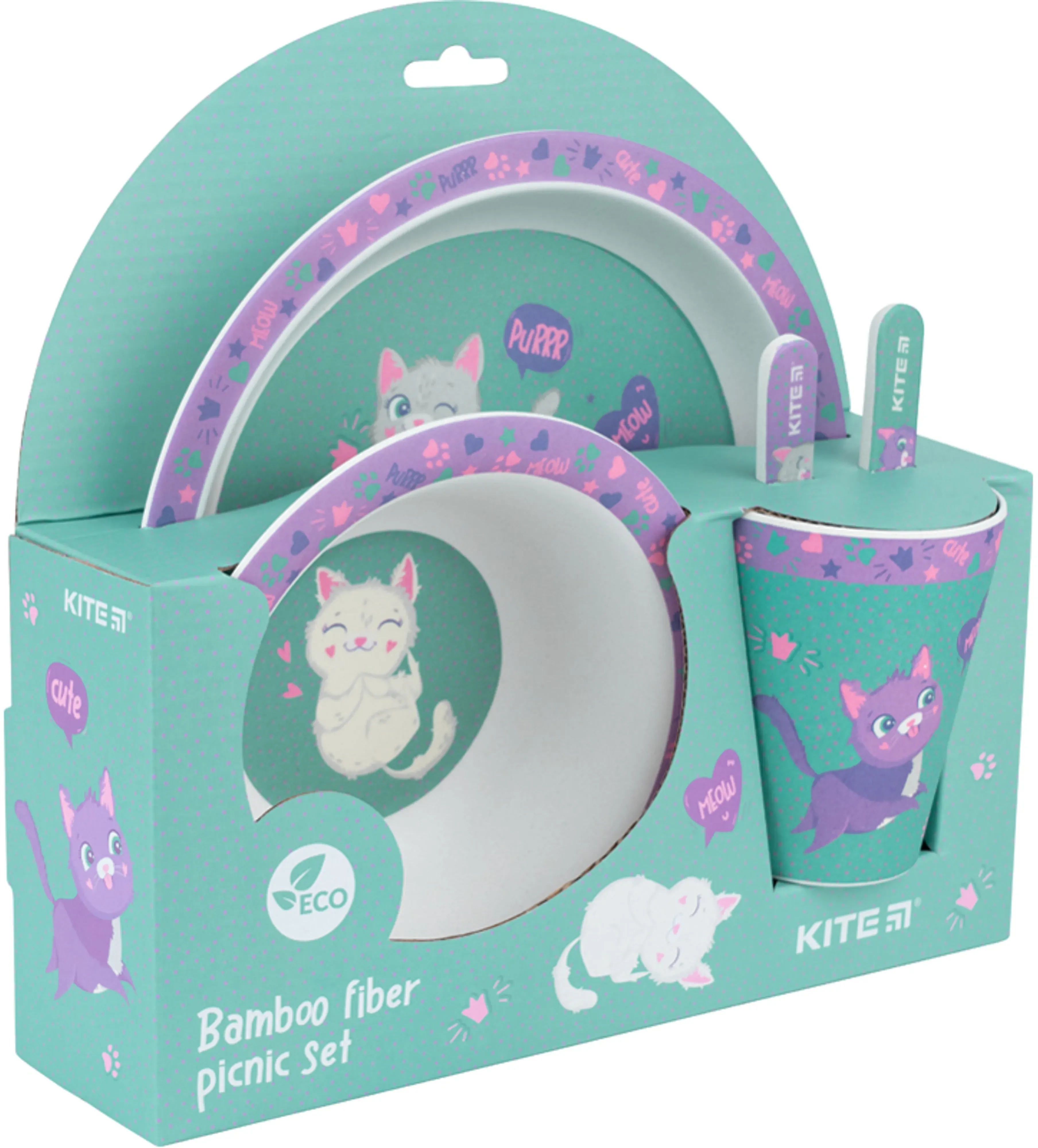 Набір посуду з бамбуку Kite (5 предметів) (k22-313-02)фото2