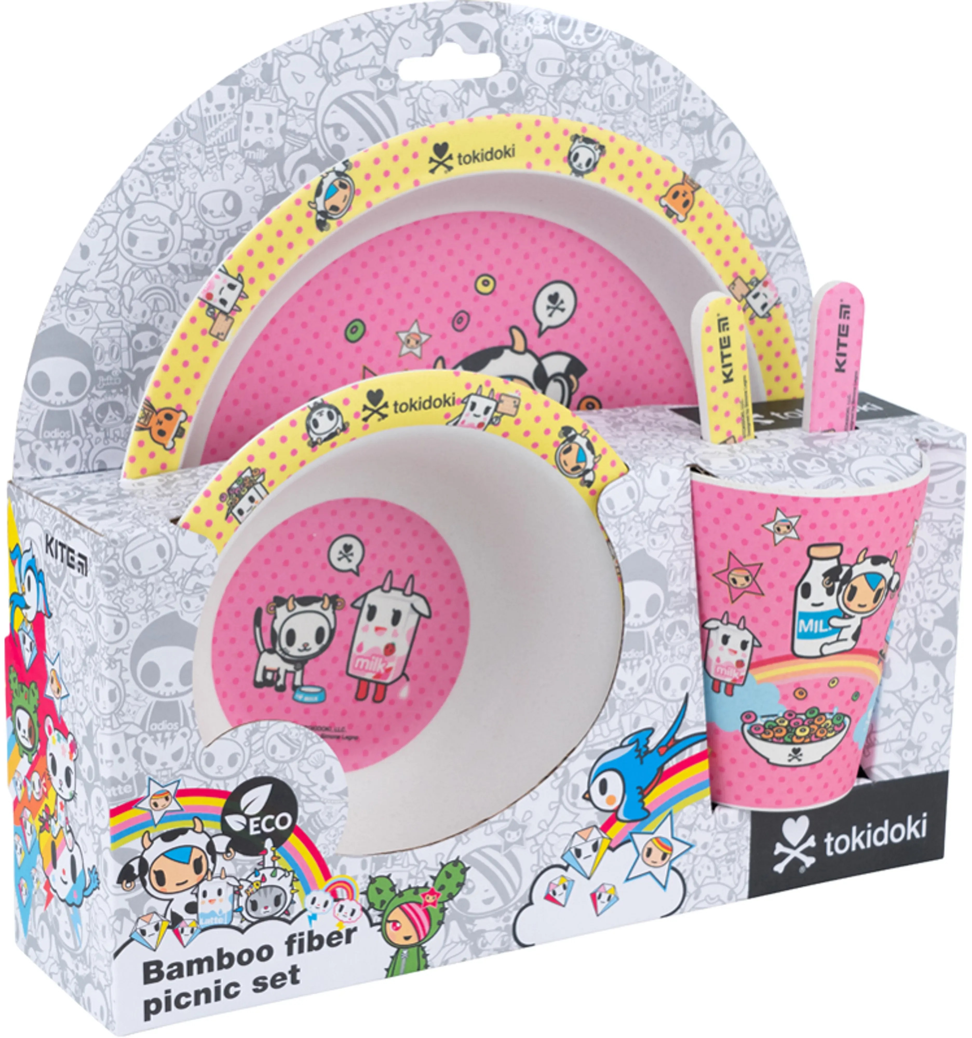 Набір посуду з бамбуку Kite Tokidoki (5 предметів) (tk22-313)фото2