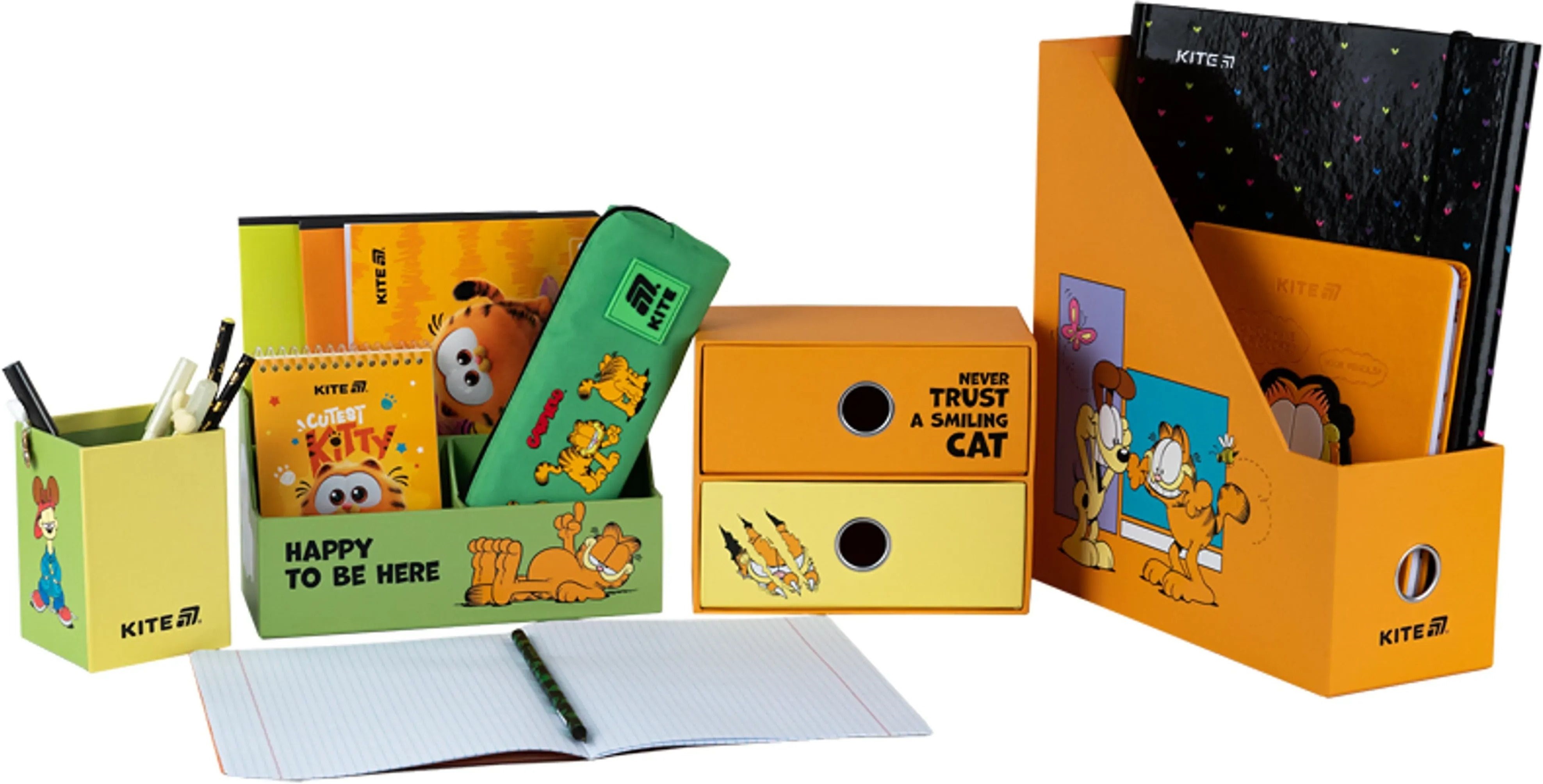 Органайзер настільний Kite Garfield, 4 предмети (gf25-357)фото4