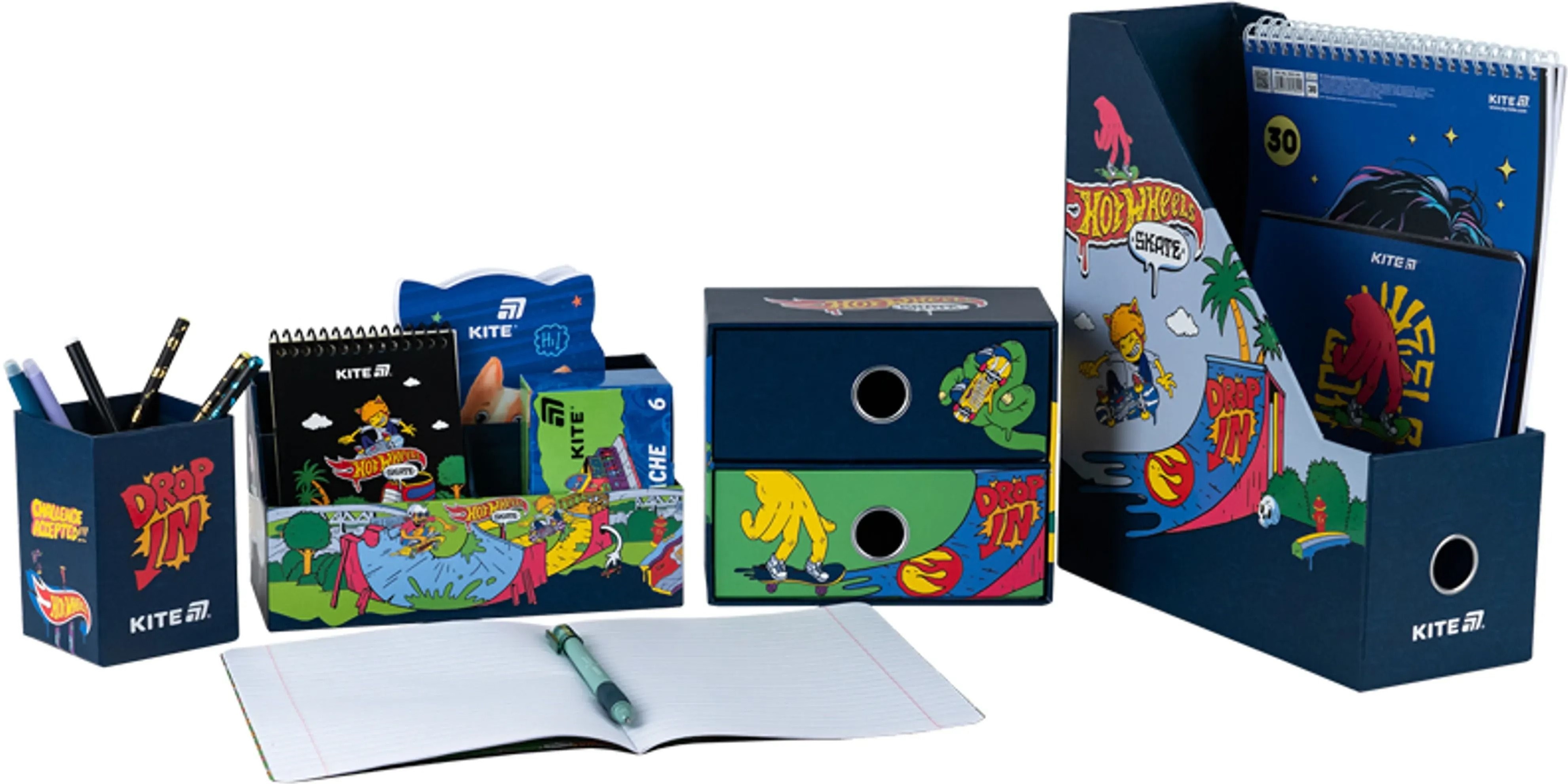 Органайзер настільний Kite Hot Wheels, 4 предмети (hw25-357)фото4