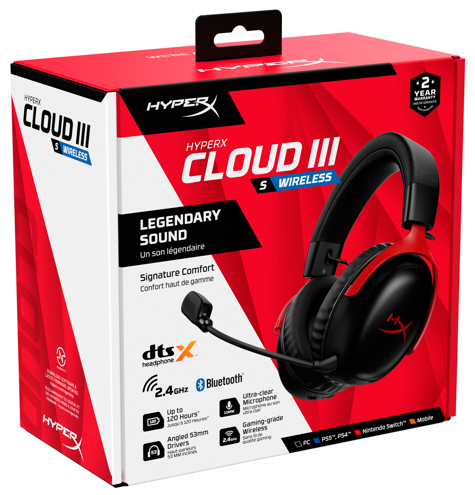 Ігрова гарнітура HyperX Cloud III S Black-Red (A59Z0AA)фото10