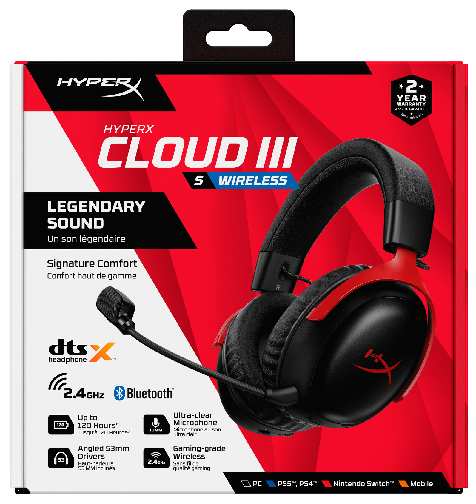 Ігрова гарнітура HyperX Cloud III S Black-Red (A59Z0AA)фото9