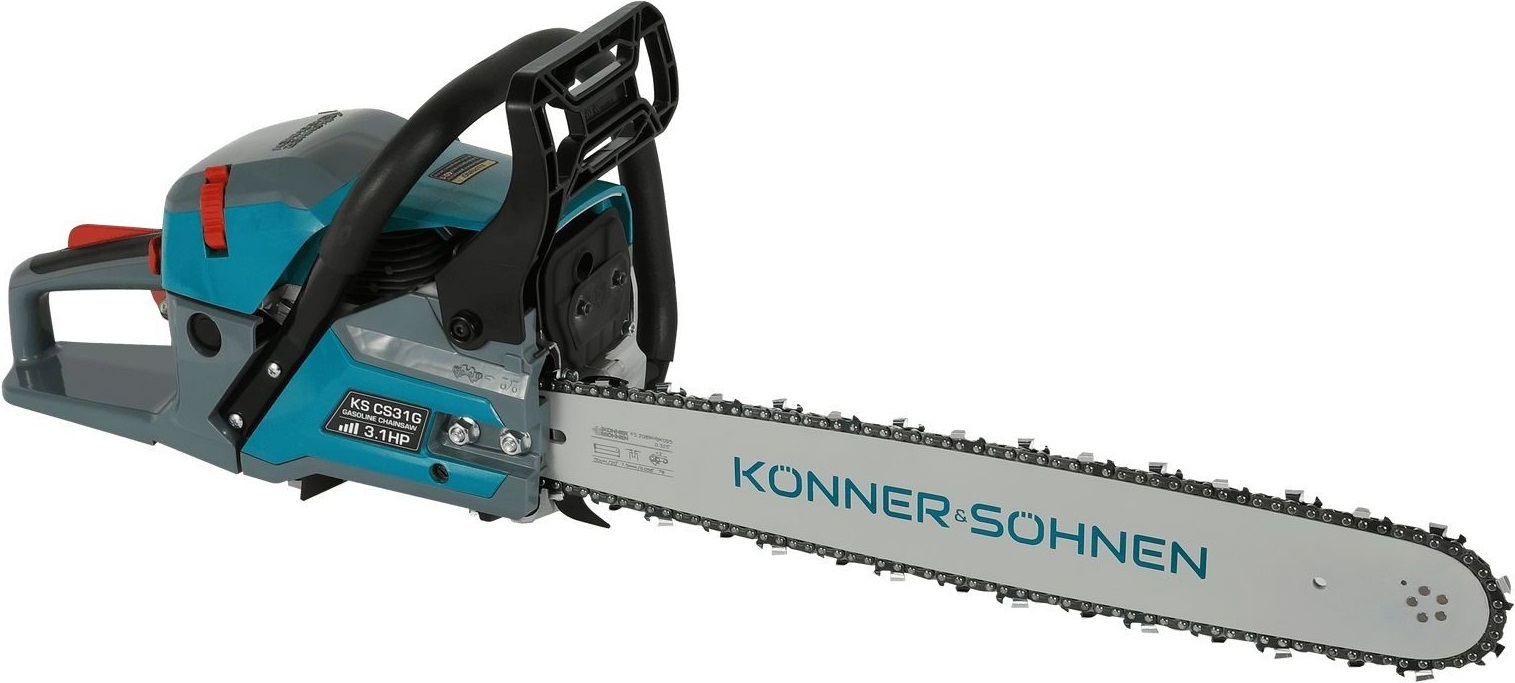 Пила цепная бензиновая Konner&Sohnen KS CS31G 50см (KSCS31G-20) фото 2