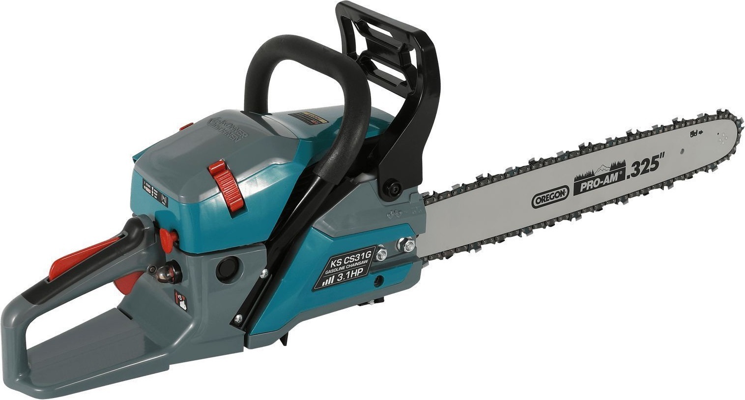 Пила цепная бензиновая Konner&Sohnen KS CS31G 50см (KSCS31G-20-1) фото 2