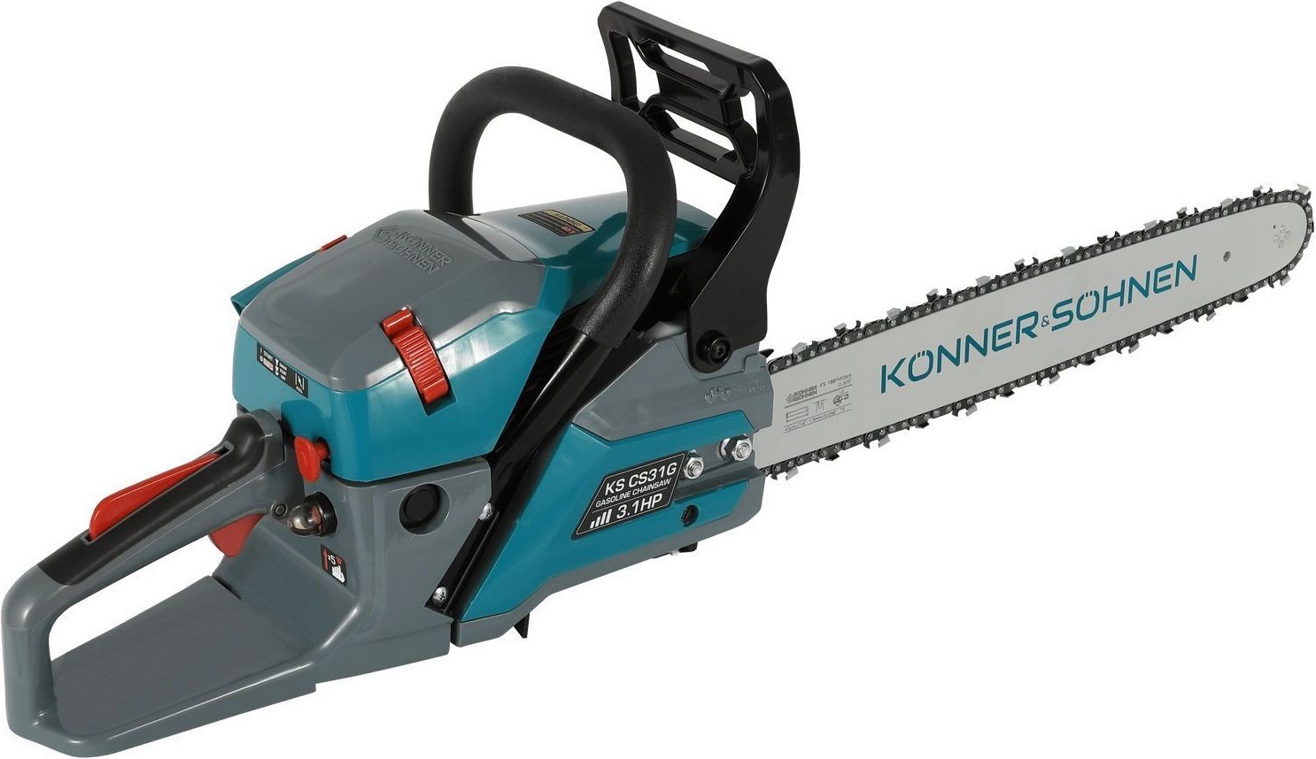 Пила цепная бензиновая Konner&Sohnen KS CS31G 40см (KSCS31G-16) фото 2