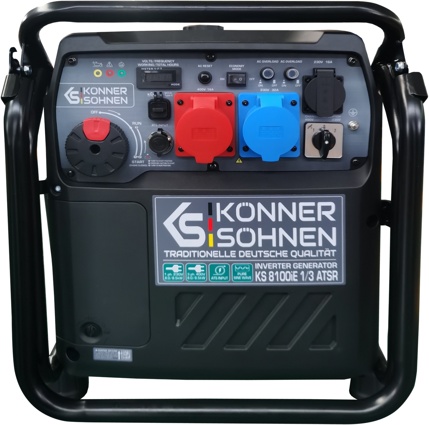 Генератор інверторний бензиновий Konner&amp;Sohnen KS 8100iE 1/3 ATSR 230/400В 8/8.5кВт АВР(ATS) (KS8100IE1/3ATSR)фото