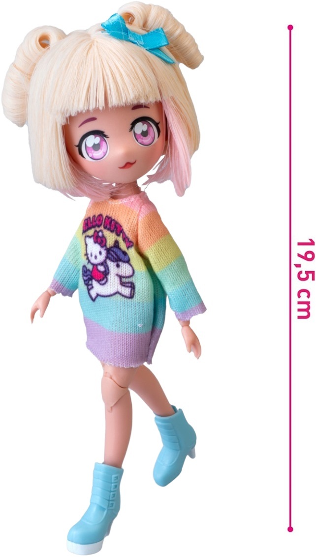 Ігровий набір 4SF Manga Dolls серії "Hello Kitty" – Стильна Цукерка-єдинорога (з аксесуарів) (HKTF2000)фото3