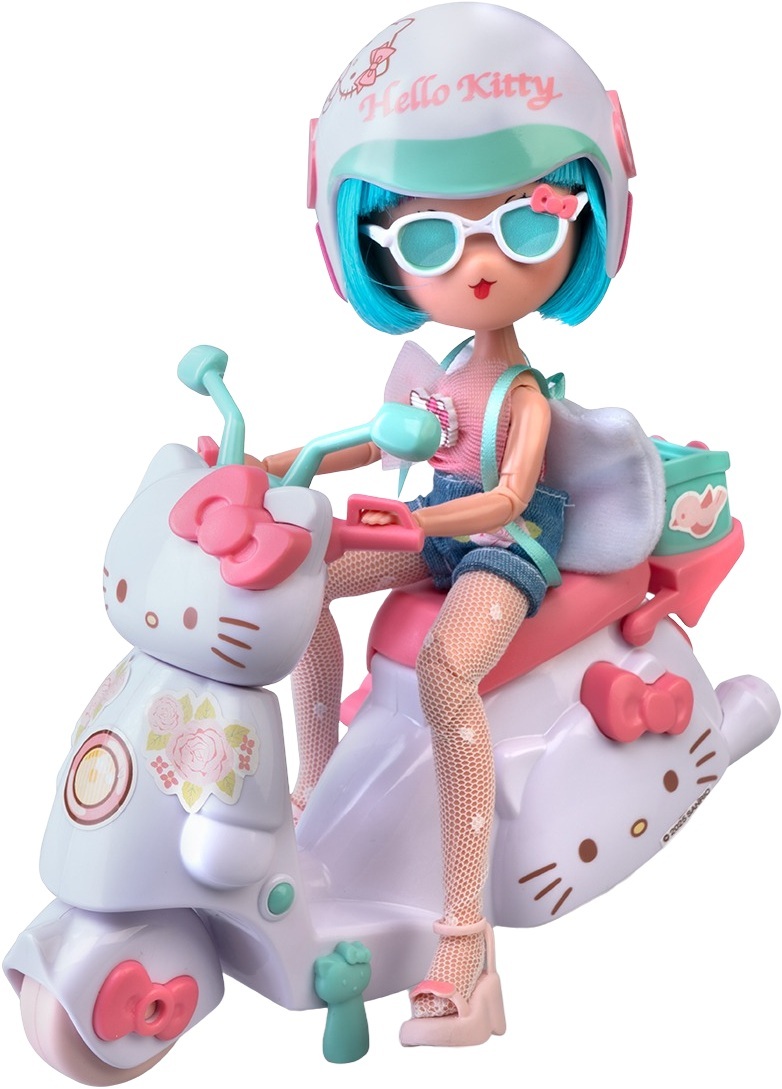 Игровой набор 4SF Manga Dolls серии "Hello Kitty" – Красотка Пинк на скутере (с аксесс.) (HKTF3000) фото 