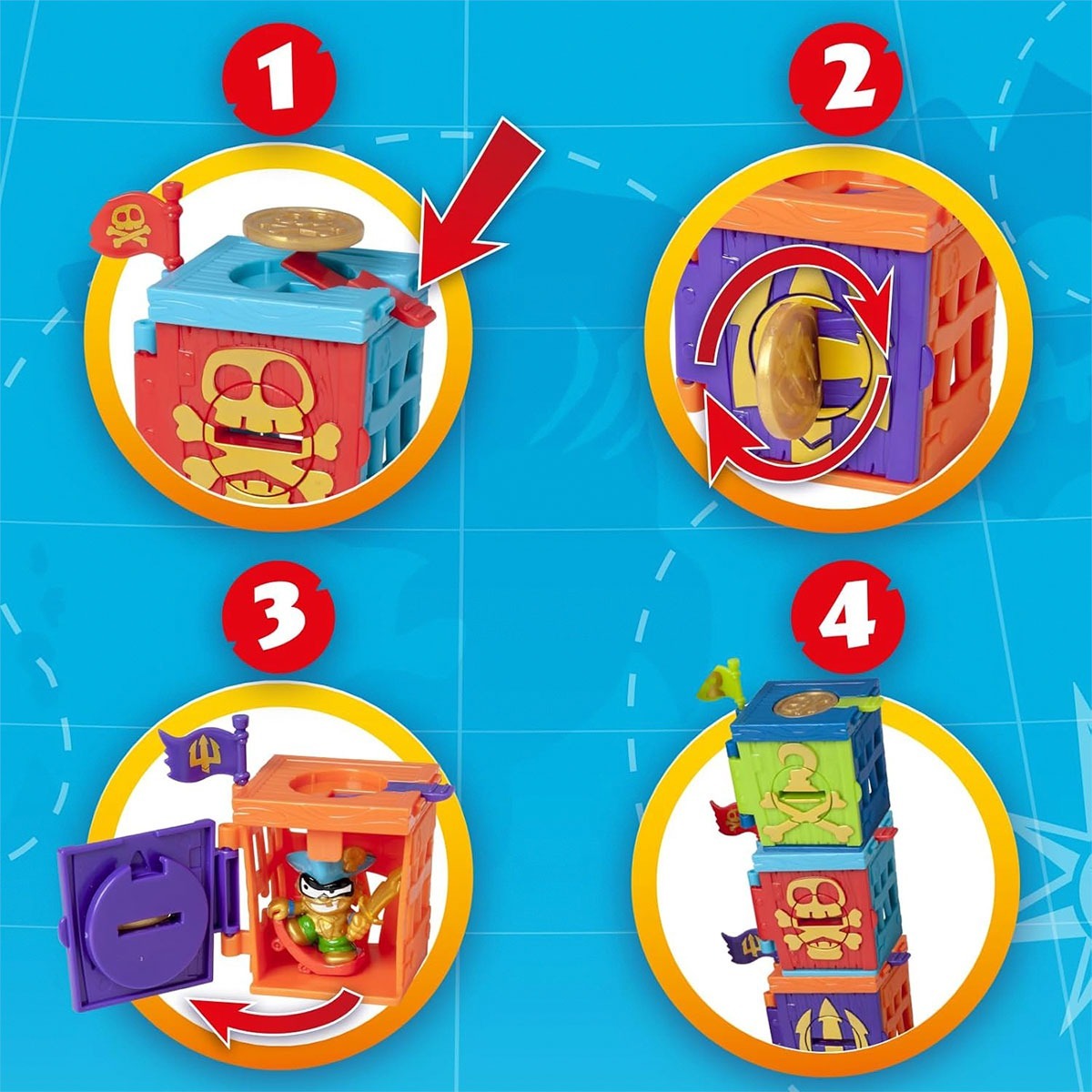 Игровой набор Piratix серии "Golden Treasure" - Пиратские приключения (PPX1D226IN00) фото 4