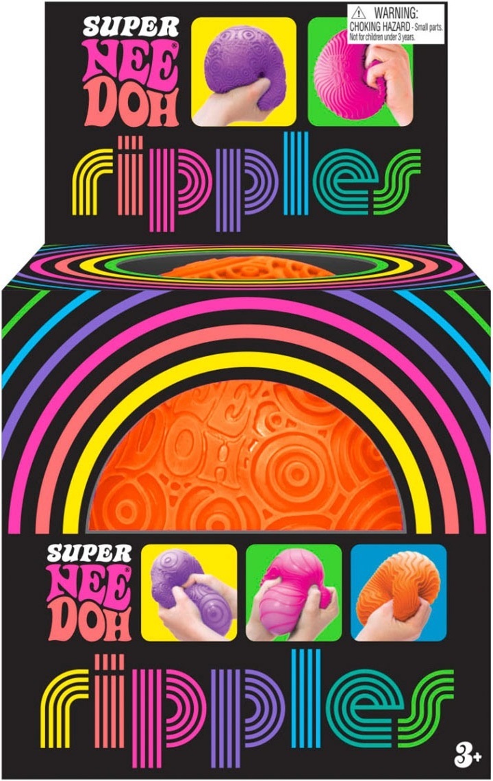 Іграшка-антистрес NeeDoh серії "Super" – яскраві кружки (помаранчевий) (RSPND-1)фото4