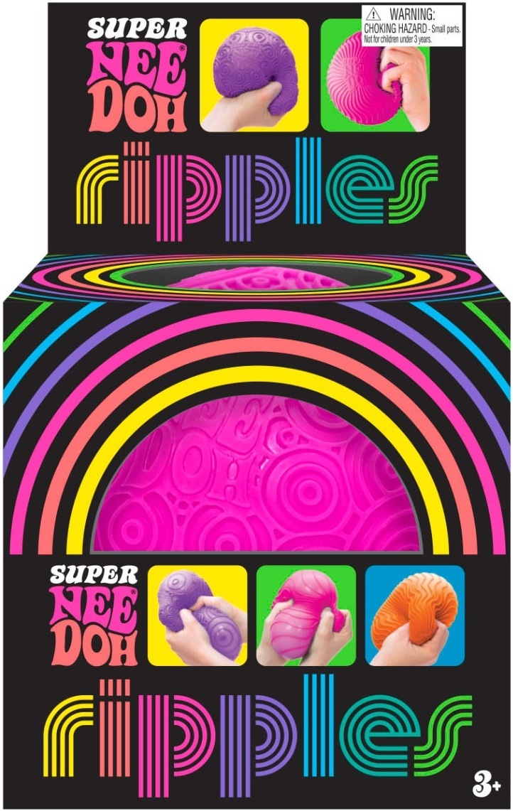 Игрушка-антистресс NeeDoh серии "Super" – яркие кружки (розовый) (RSPND-2) фото 3