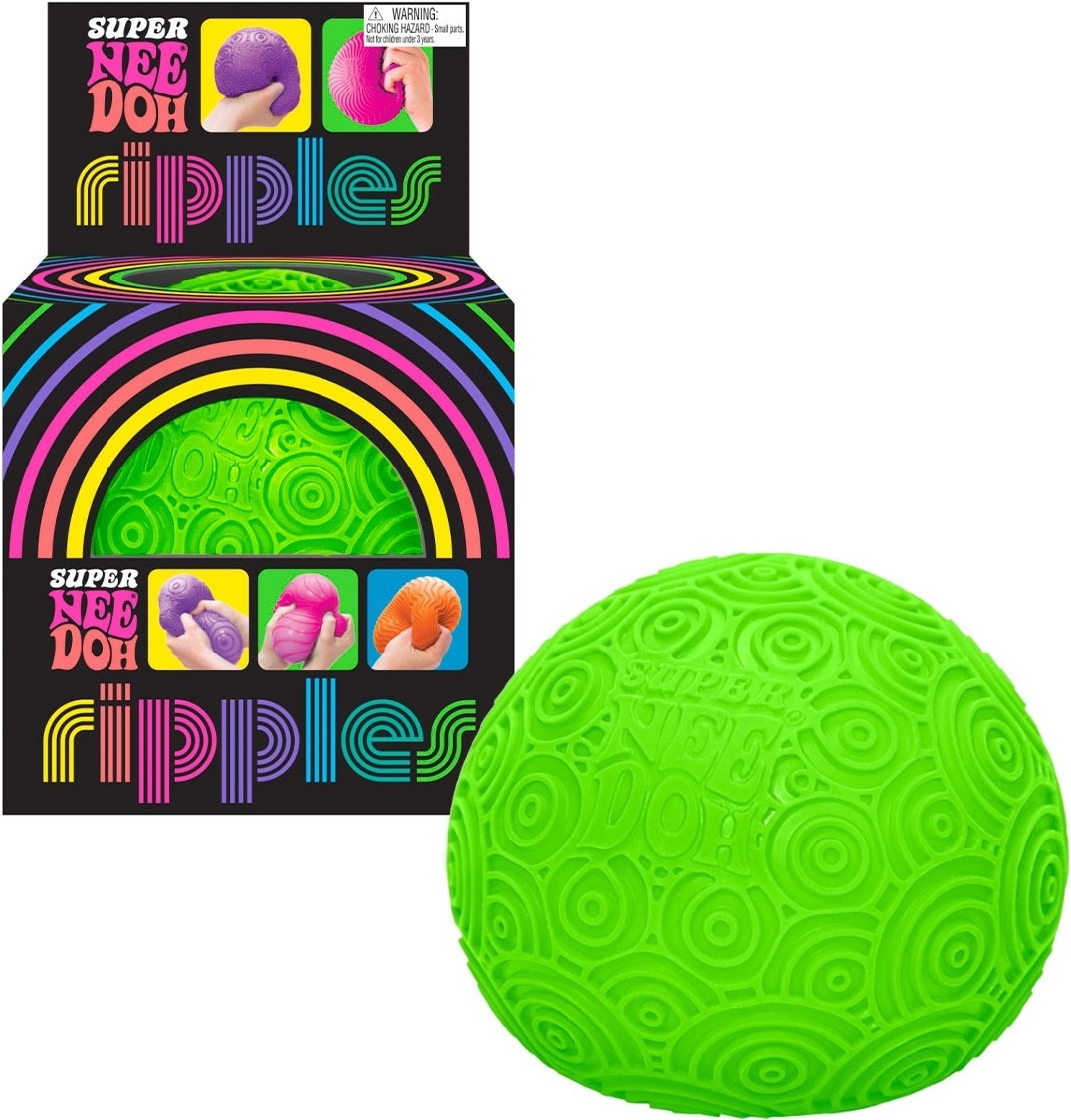 Игрушка-антистресс NeeDoh серии "Super" – яркие кружки (зеленый) (RSPND-3) фото 2